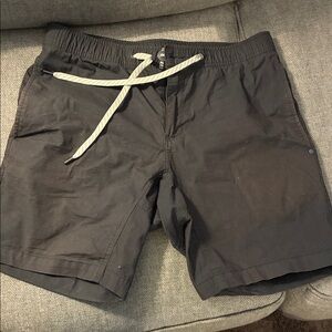 Vuori Charcoal Elastic Waist Shorts